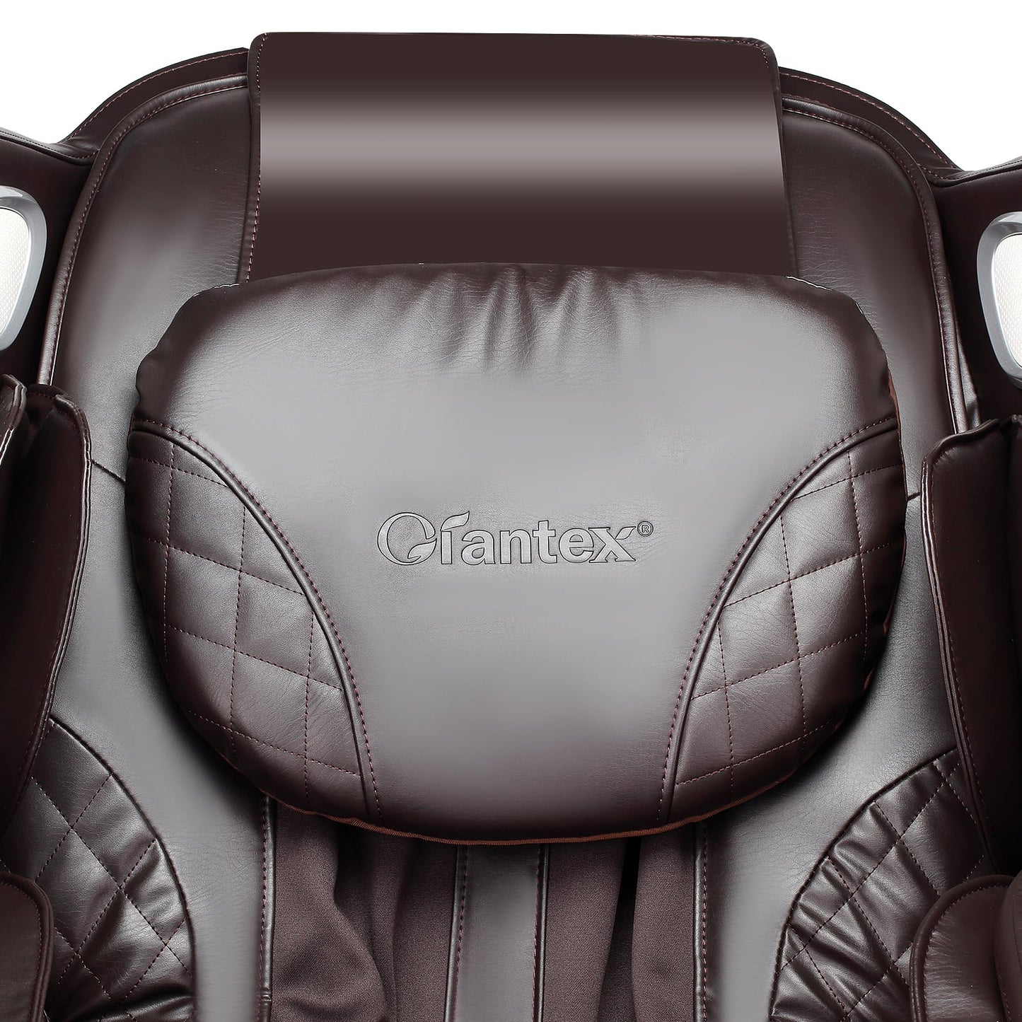 Full Body Massage Chair with Voice Control Heat Foot Roller Brown