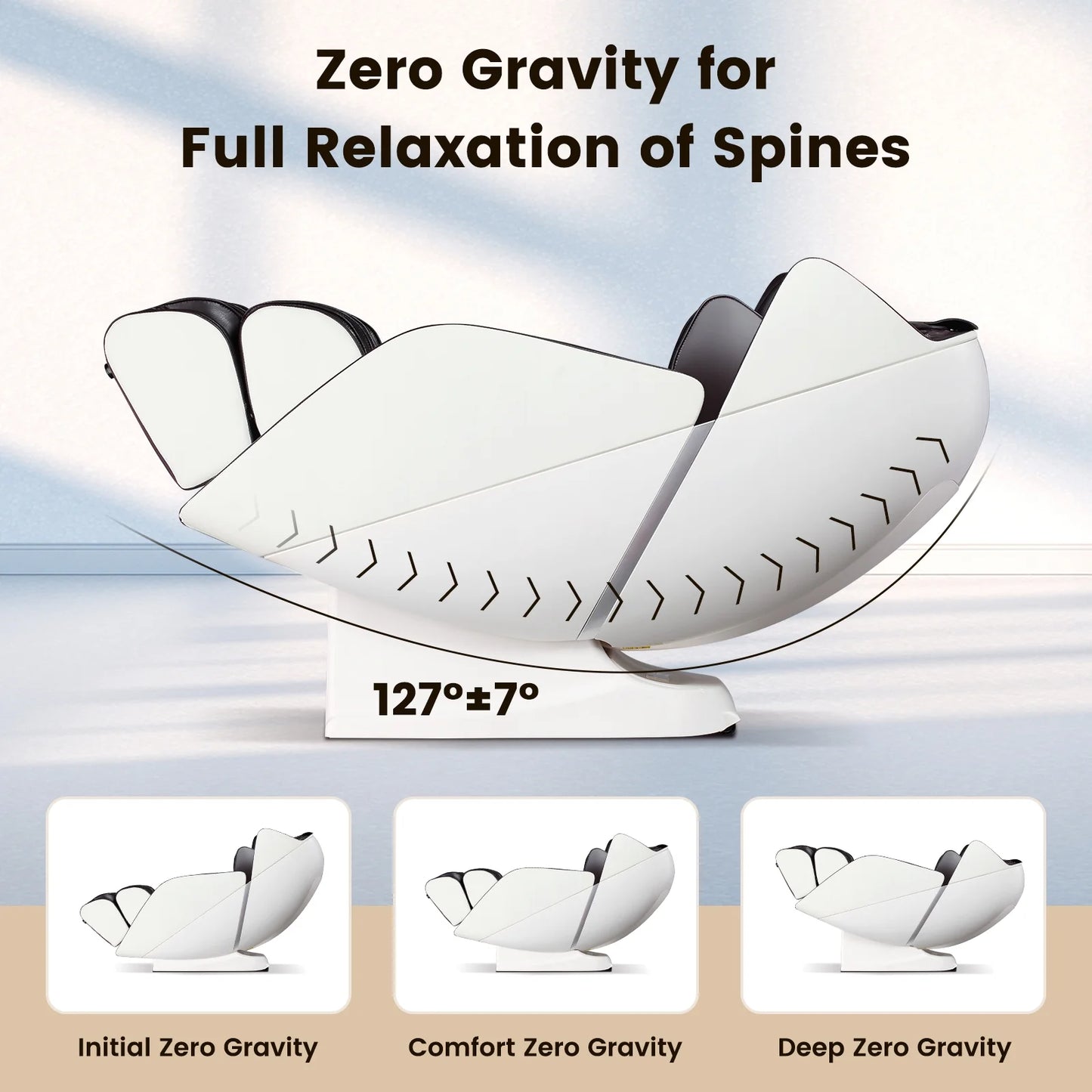 Full Body Massage Chair with Voice Control Heat Foot Roller Brown